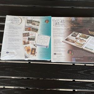 NEW AND SEALED CREATIVE MEMORIES 12x12 WHITE PAGES AND CLEAR PAGE PROTECTORS